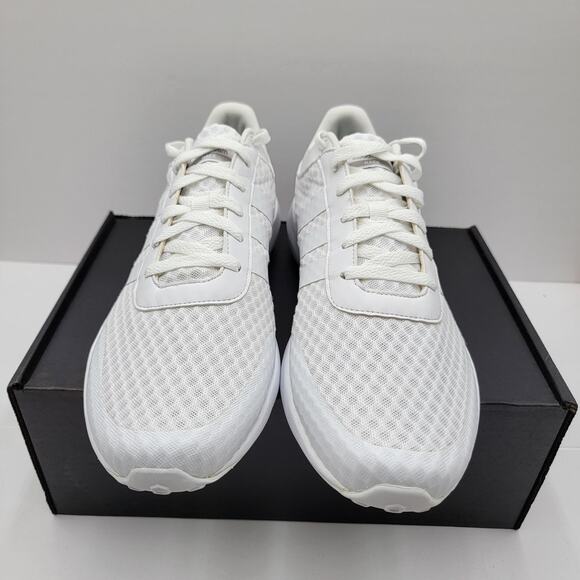 Adidas Cloudfoam Race Shoes Mens Size 10.5 White Mesh Running Sneakers B74728 main image 6
